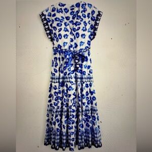 Abercrombie & Fitch Blue and White Midi Dress